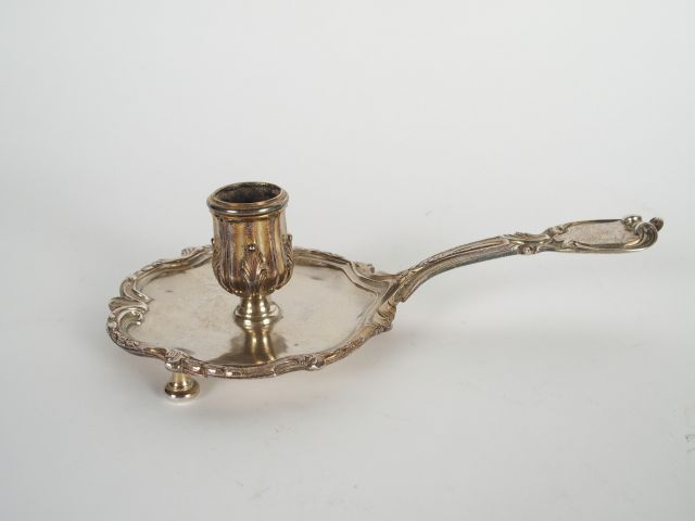 Passe-couloir de style rocaille en bronze argenté