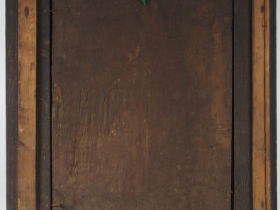 Ecole Française XVIIIème "Christ". Huile sur panneau de chêne (quelque