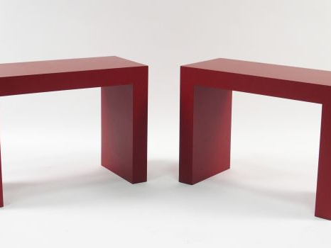 Paire de tables basses modernes.