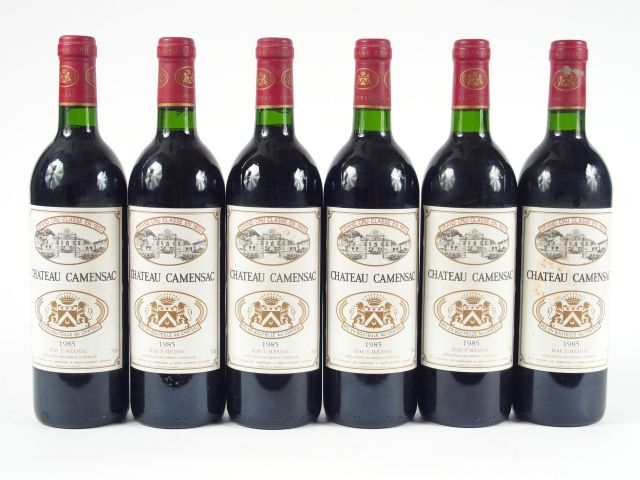 6 BOUTEILLES CHÂTEAU CAMENSAC GCC HAUT MEDOC - 1985