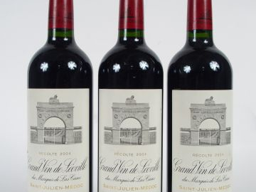 3 BOUTEILLES - CHÂTEAU LEOVILLE LAS CASES GCC ST JULIEN - 2004