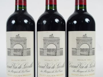 3 BOUTEILLES - CHÂTEAU LEOVILLE LAS CASES GCC ST JULIEN - 2004
