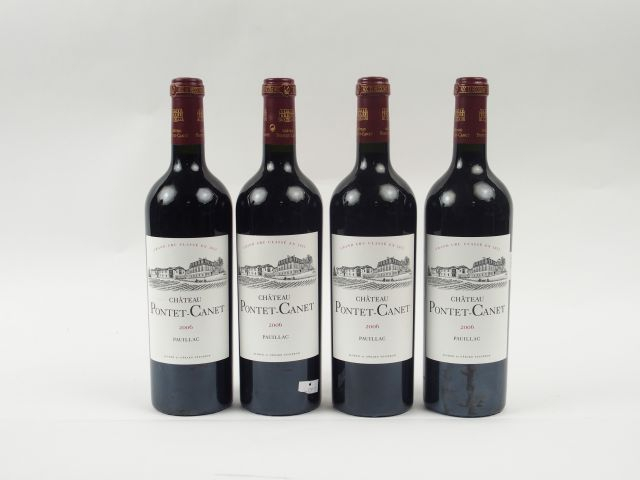 4 BOUTEILLES - CHÂTEAU PONTET CANET GCC PAUILLAC - 2006