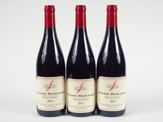 3 BOUTEILLES VOSNE ROMANÉE 'BOSSIÈRES' J. GRIVOT- 2011
