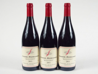 Vente aux enchères 3 BOUTEILLES VOSNE ROMANÉE 'BOSSIÈRES' J. GRIVOT- 2011