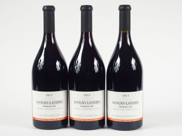 3 BOUTEILLES SAVIGNY LAVIÈRES 1er CRU TOLLOT BEAUT - 2011