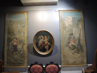 Vente aux enchères Ecole française XIXe 'Portraits de mousquetaires'. Paire de grandes to