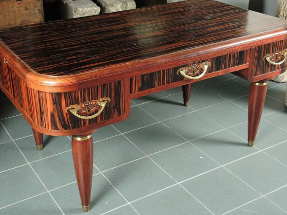 MAJORELLE. Cabinet de travail en acajou, ébène de Macassar et marquete