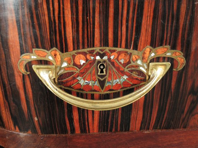 MAJORELLE. Cabinet de travail en acajou, ébène de Macassar et marquete