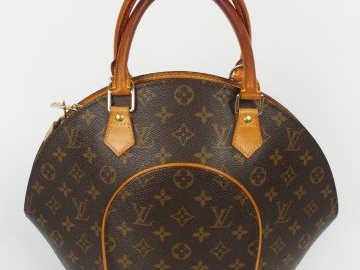 Louis VUITTON. Sac 'Ellipse' à deux poignées en toile monogrammée et c