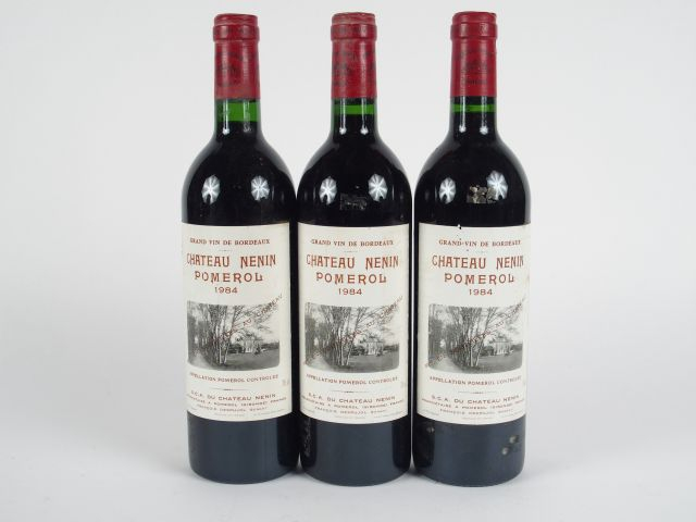 3 BOUTEILLES CHÂTEAU NENIN POMEROL - 1984