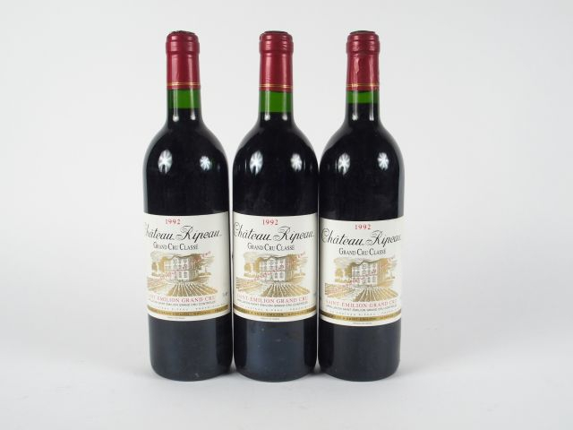 3 BOUTEILLES CHÂTEAU RIPEAU GCC ST EMILION - 1992