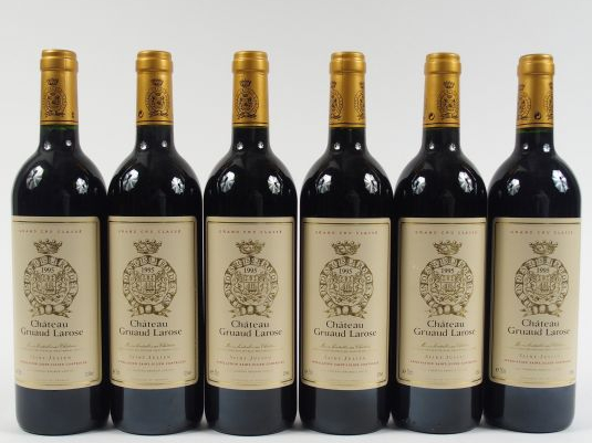 6 BOUTEILLES CHÂTEAU GRUAUD LAROSE GCC ST JULIEN - 1995 (X)