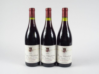 Vente aux enchères 3 BOUTEILLES GEVREY CHAMBERTIN 1er CRU LES CAZETIERS SAVOUR CLUB - 199