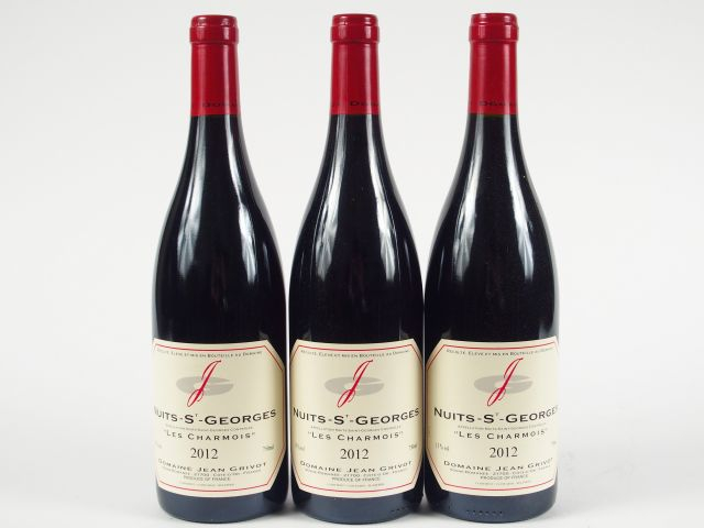 3 BOUTEILLES NUITS SAINT GEORGES 'LES CHARMOIS' J. GRIVOT - 2012