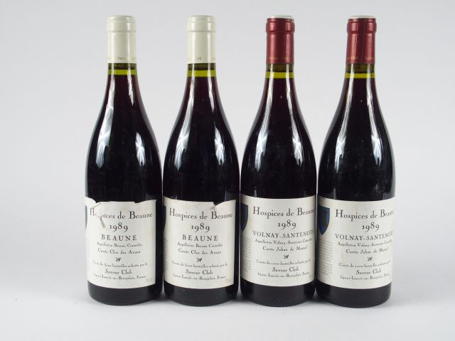 4 BOUTEILLES HOSPICES DE BEAUNE : 2 VOLNAY SANTENOTS CUVEE JEHAN DE MA