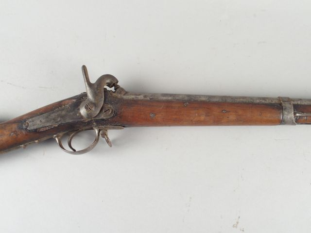128- Fusil réglementaire français modèle 1842 T d’infanterie de la man