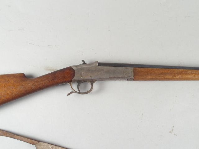 135- Fusil de chasse mono coup à chien « simplex » de Manufrance en ca