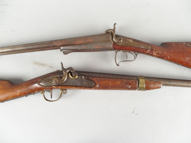 167- Fusil de chasse à percussion (transformation civile) issu d’un mo
