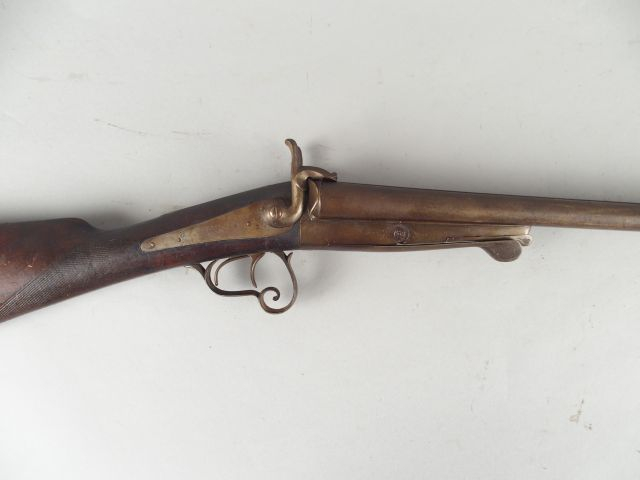 169-Fusil juxtaposé à broche calibre 16 système Lefaucheux fabrication