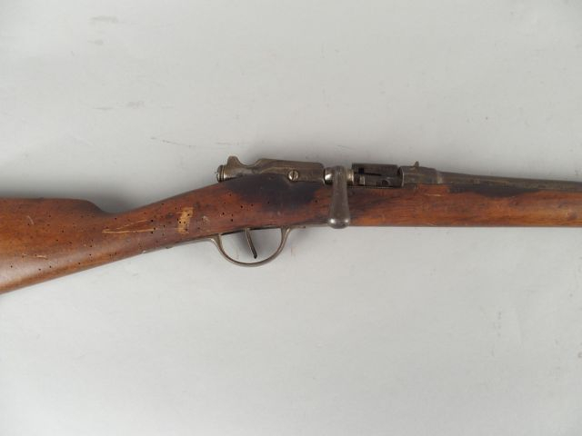 180- Fusil gras transformé chasse, fut raccourci à mi canon. (3). (D)