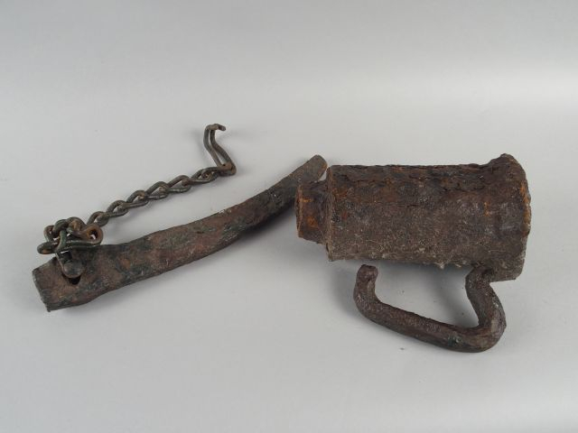 183- Reste important d'un pierrier à boite du 15eme siècle, seul le tu