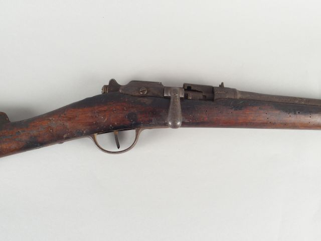 189- Fusil Gras recalibré chasse, calibre 16.Mécanique fonctionnelle. 