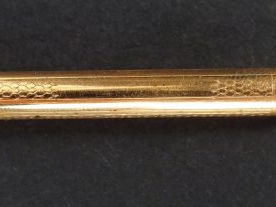 Porte-mine en or jaune 14K. Poids: 5,4gr