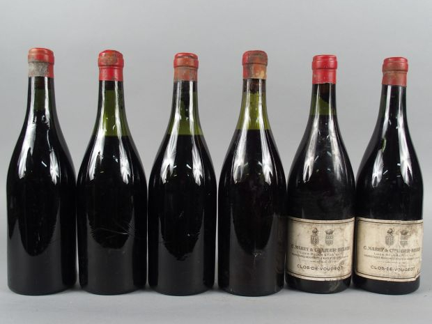 6 BOUTEILLES - CLOS DE VOUGEOT C. MAREY   C. LIGIER BELAIR PRESUMEES 1