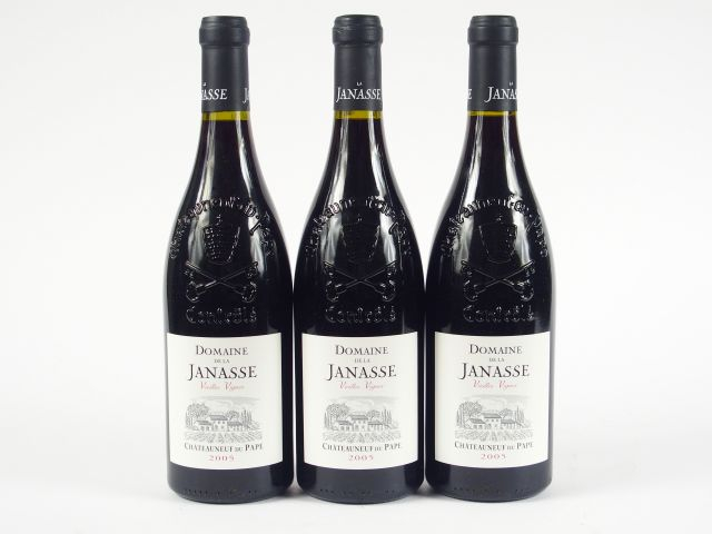 3 BOUTEILLES CHATEAUNEUF DU PAPE 'VIEILLES VIGNES' DOMAINE DE LA JANAS