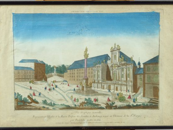 Suite de cinq différentes vues d'optiques XVIIIe