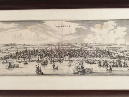 Vue d'optique de la ville de Bordeaux