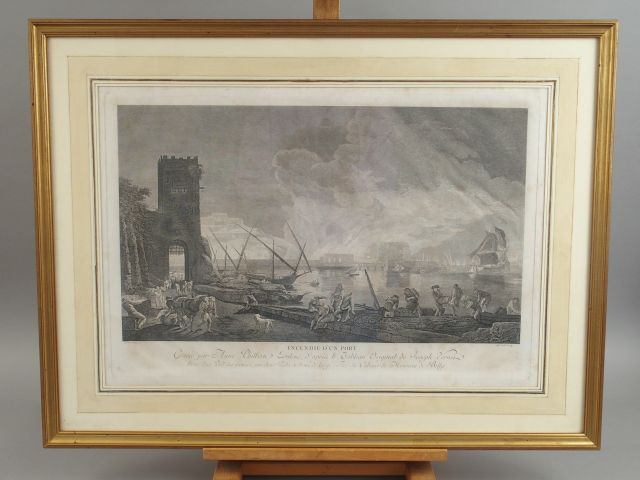 Paire de gravures en noir "Rendez-vous de chasse" et "Alte de chasseur