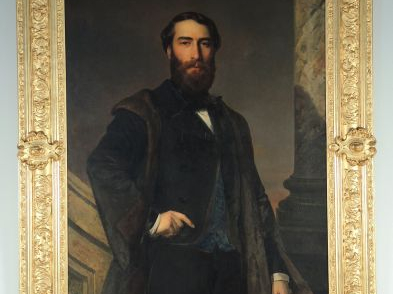 BROSSARD	  'Portrait d’Armand, comte de Dampierre'. Huile sur toile, s