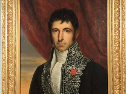 Ecole française XIXème 'Portrait de Casimir Vicomte de Cursay, préfet 