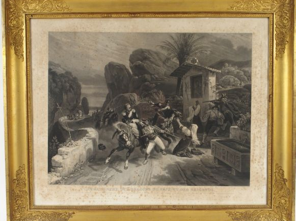 Horace VERNET. Suite de quatre gravures, gravées en noir par Jazet, da