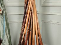 Billard Napoléon III en palissandre, bois clair et en marqueterie, son