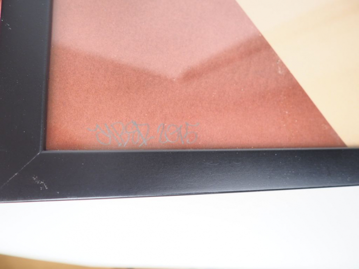 Ecole française XXème. "Portraits". Paire de collages signés et datés.