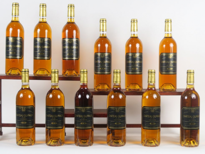 12 BOUTEILLES CHÂTEAU GUIRAUD 1er CC SAUTERNES - 1995 - CBO