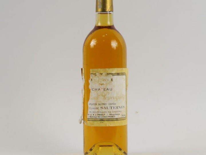 1 BOUTEILLE CHÂTEAU HAUT PEYRAGUEY 1er CC SAUTERNES - 1996 - ETA
