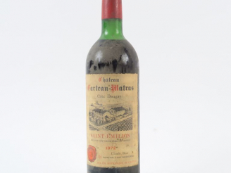 Vente aux enchères 1 BOUTEILLE CHÂTEAU CARTEAU MATRAS ST EMILION - 1972 - LB/BS