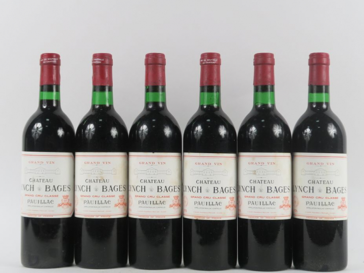 6 BOUTEILLES CHÂTEAU LYNCH BAGES GCC PAUILLAC - 1976 - BG