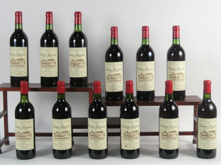 12 BOUTEILLES CHÂTEAU BOUSCAUT GRAVES - 1982 - CBO - 11 BG/1 LB-HEP