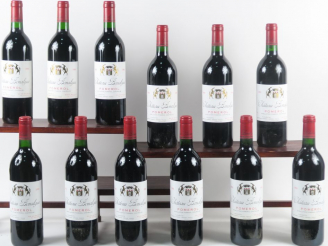 Vente aux enchères 12 BOUTEILLES CHÂTEAU BONALGUE POMEROL - 1990 - CBO
