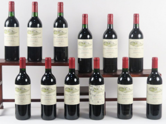 Vente aux enchères 12 BOUTEILLES CHÂTEAU TROPLONG MONDOT GCC STE EMILION - 1991 - CBO- 2 