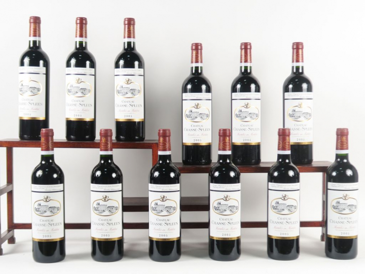12 BOUTEILLES CHÂTEAU CHASSE SPLEEN MOULIS - 2005 - CBO