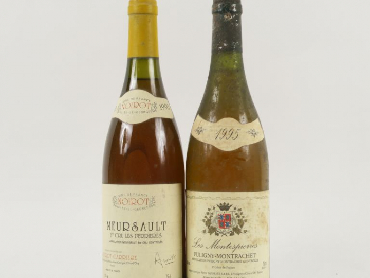 2 BOUTEILLES : 1 MEURSAULT 1er CRU 'LES PERRIÈRES' A. NOIROT CARRIÈRE 