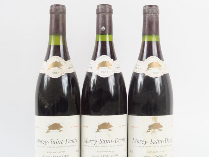 3 BOUTEILLES MOREY SAINT DENIS LOUIS LESANGLIER - 1987