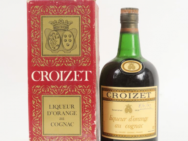 1 BOUTEILLE LIQUEUR D'ORANGE AU COGNAC CROIZET - COFFRET