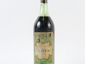 Vente aux enchères 1 VIEILLE BOUTEILLE LIQUEUR DIGESTIVE AMER J. CABANEL